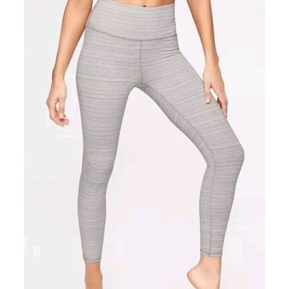 Athleta High Rise Jacquard Chaturanga 7/8 Tight Size XS - Picture 2 of 12